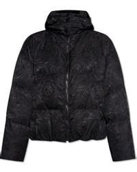 versace jeans grey quilted jacket